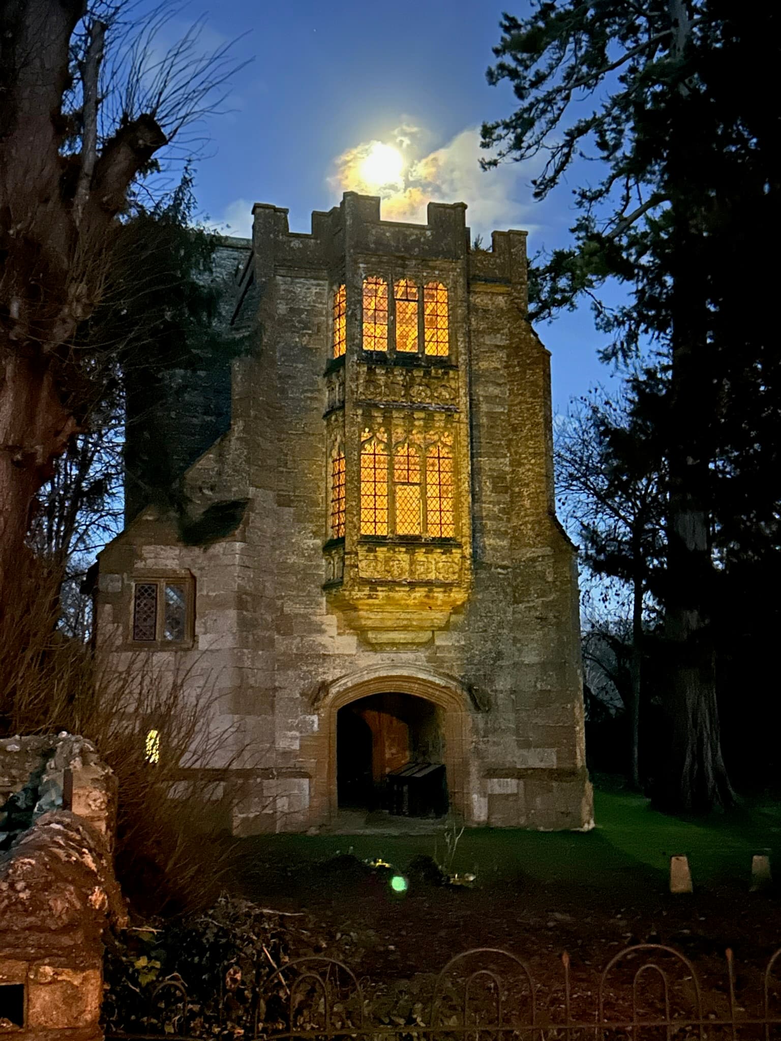The oriel window of Abbot's Porch, Cerne Abbey
