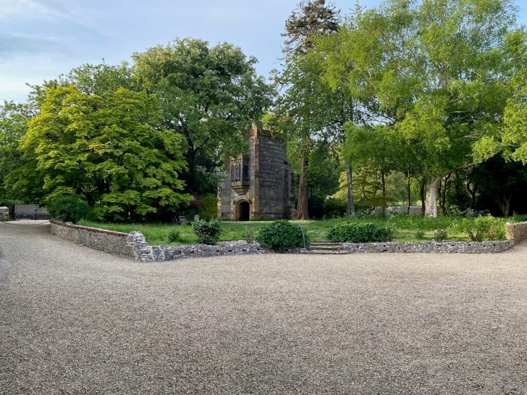 A wedding celebration in the grounds of Cerne Abbey